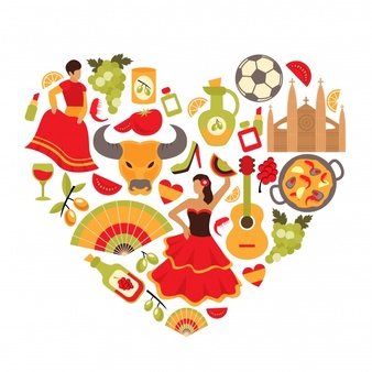 Spanish graphics heart Spanish graphics heart